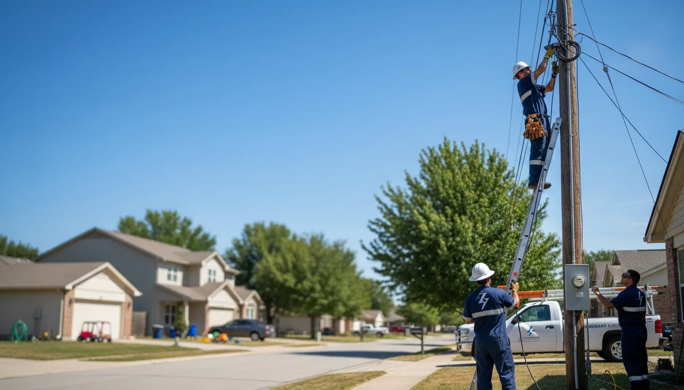 Residential electrician providing installation services in Metcalf, IL